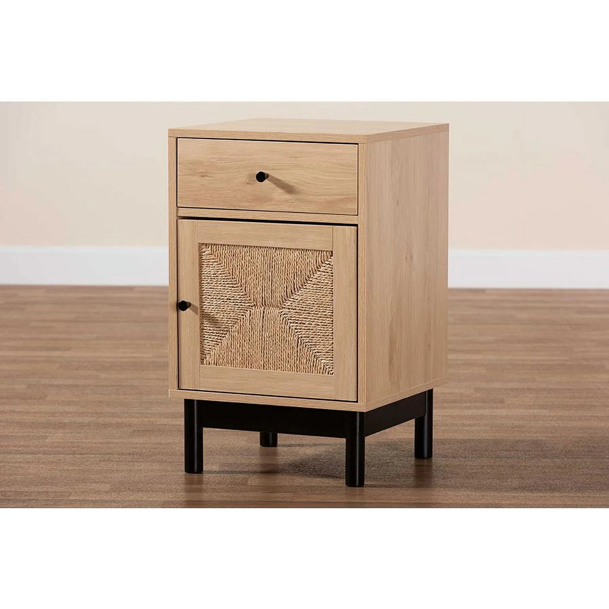 1 Drawer Mid-Century Wood End Table G2441