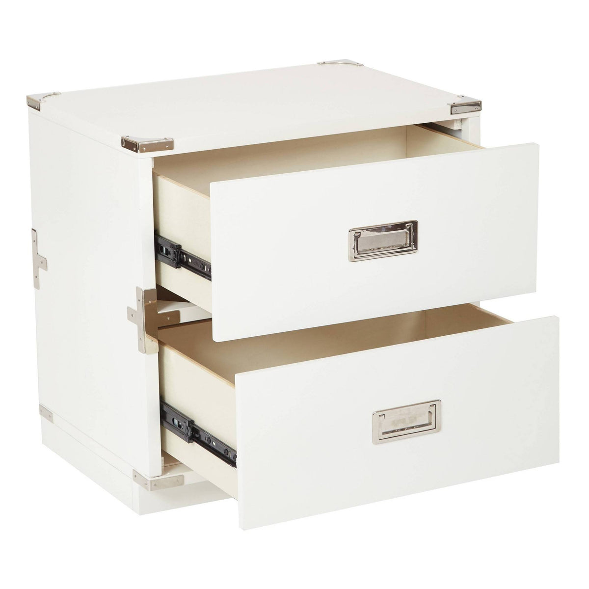 White 2 Drawer Cabinet M687361