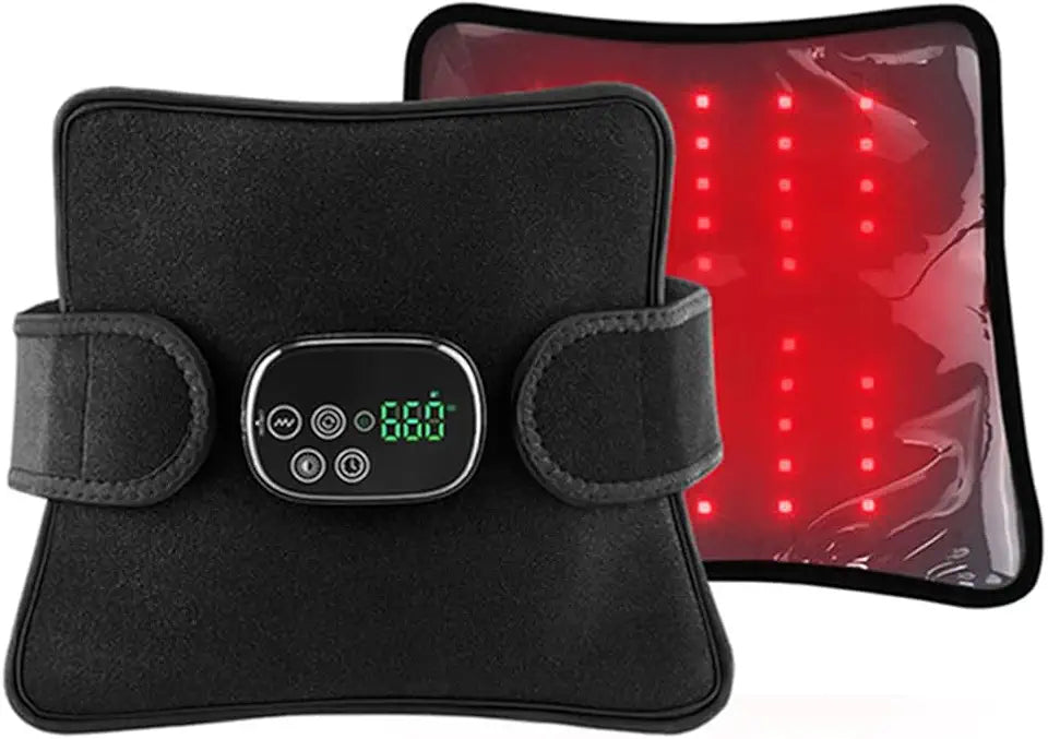 Cordless Infrared Red Light Massager Pad, 3 Massage Levels, 5000mAh, Black R139