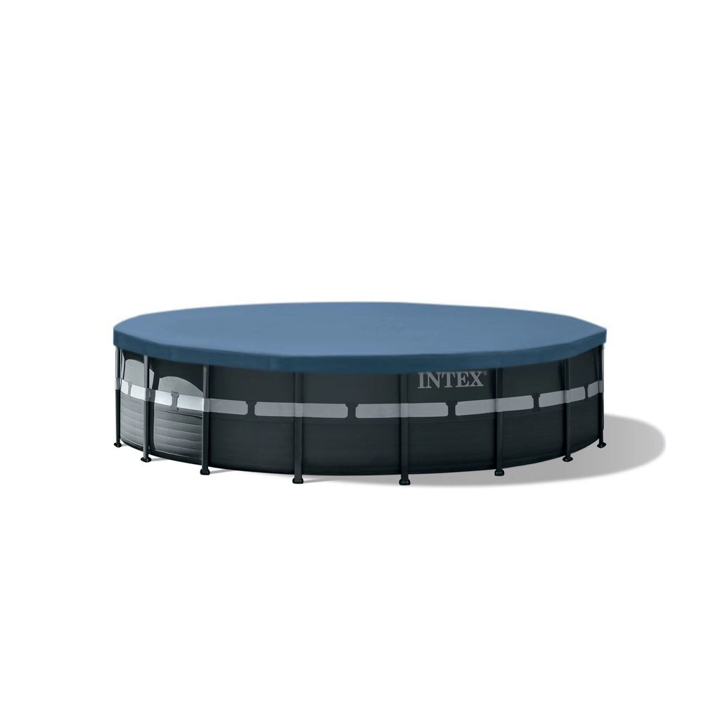 18' x 52" Round Above Ground Pool Set with Filter Pump D944655