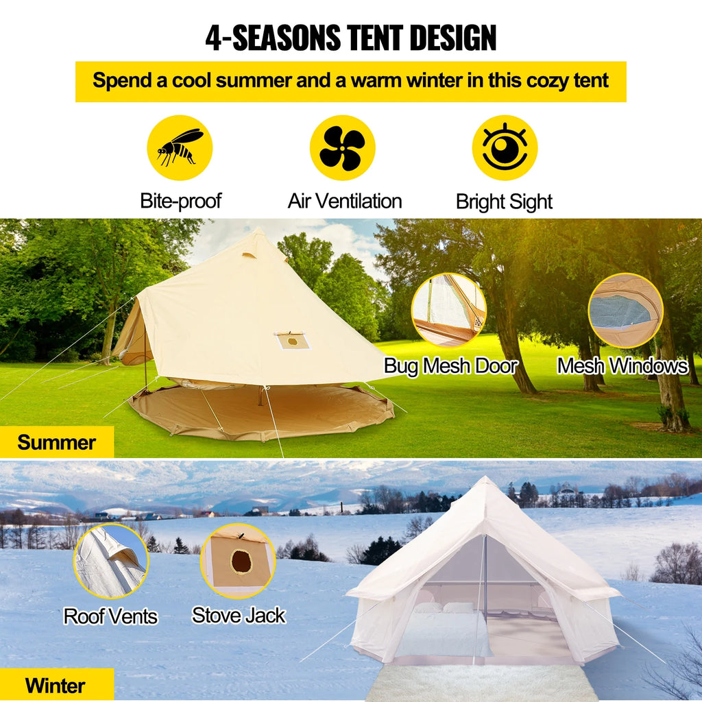 Waterproof Cotton Canvas Bell Tent A912