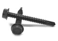 #12-14 x 1 1/4 Self Drilling Screw Hex Washer Head Black Oxide X902