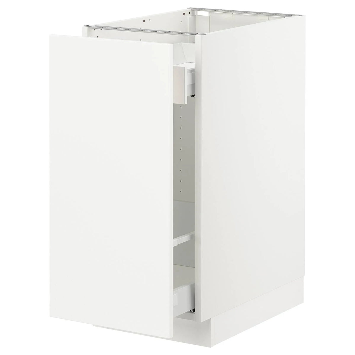 White Base Cabinet with Pull-Out Storage Q18577