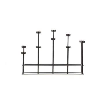 Black Metal Candle Holder T537207