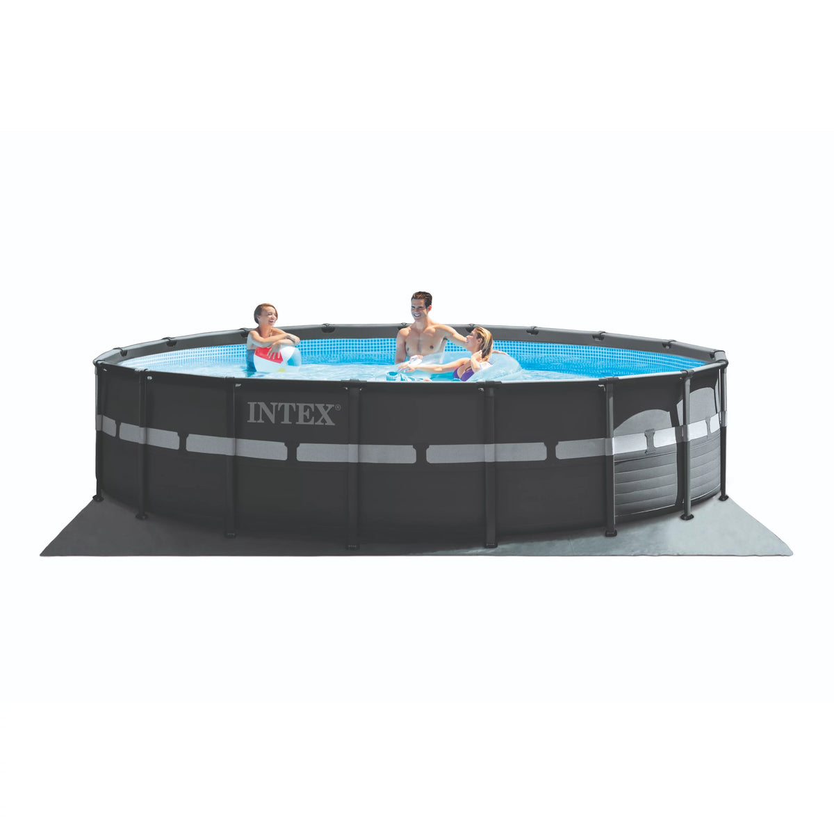 18' x 52" Round Above Ground Pool Set with Filter Pump D944655