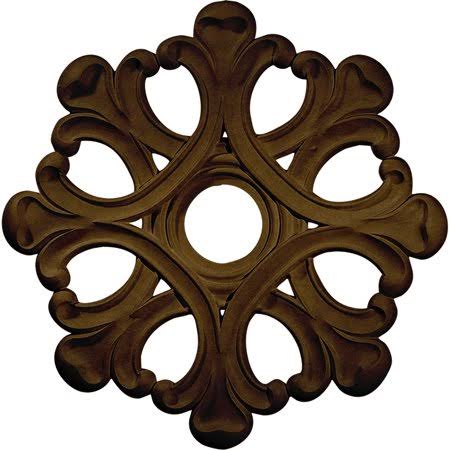 Angel Ceiling Medallion Hand-Painted Brass S853