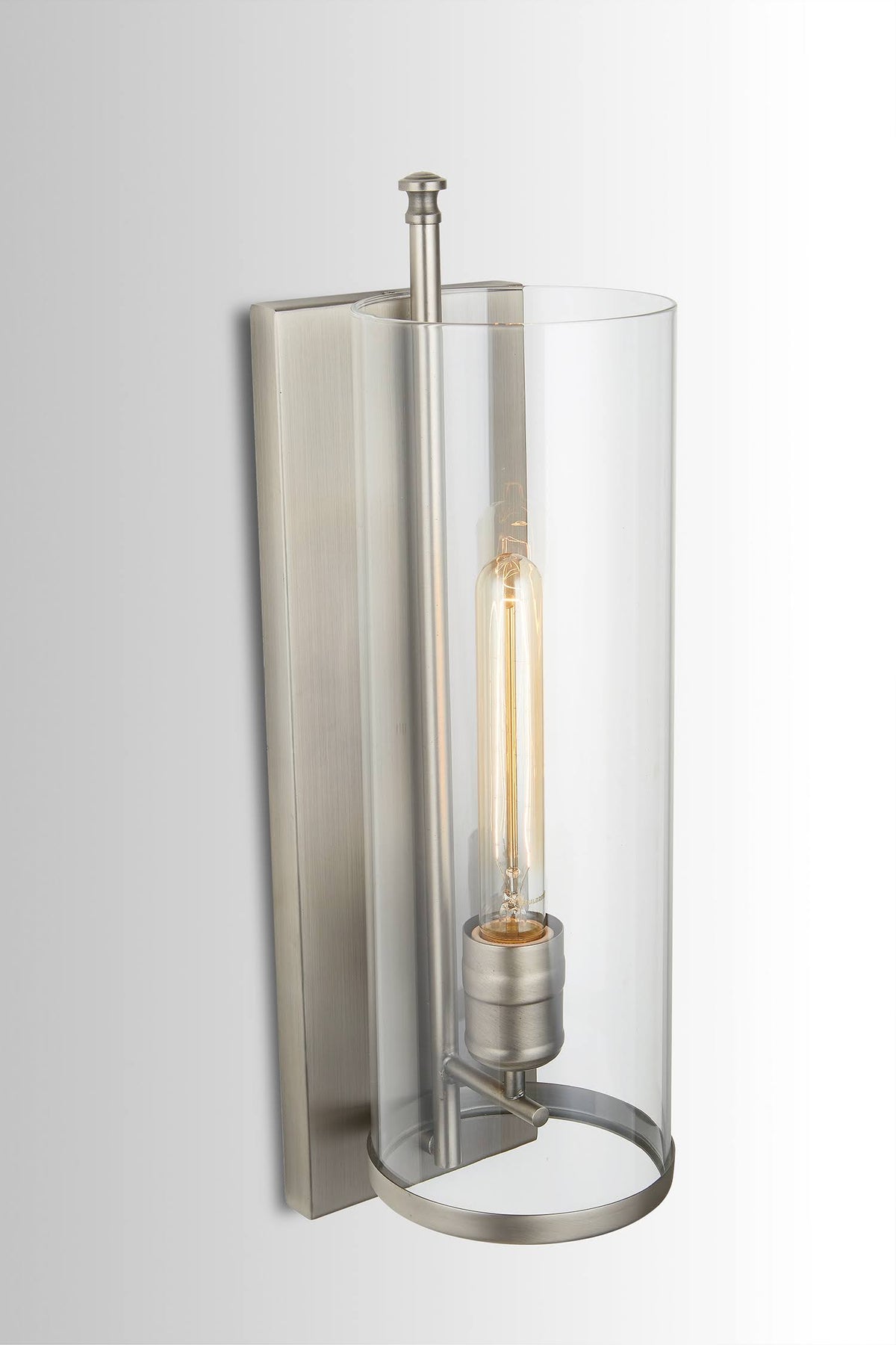 1 Light Antique Nickel Sconce B737211
