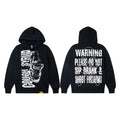 That’s A Awful Lot Of Cough Syrup Warning Graphic Black Pullover Hoodie