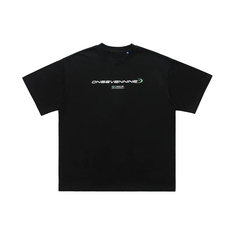 ONSEVENINE Tech-Font Minimalist Logo Tee
