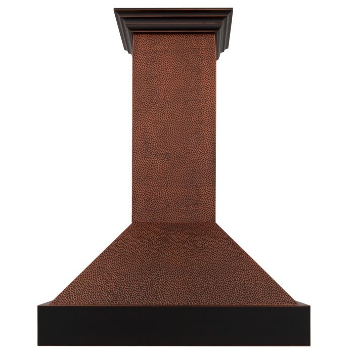 30 in. Hand-Hammered Copper Finish Wall Range Hood V8606