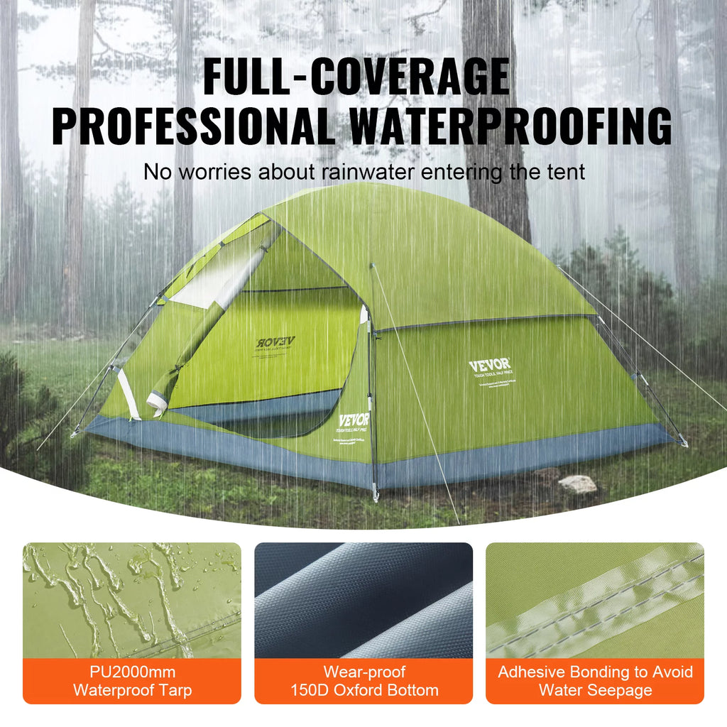 7 x 7 x 4 ft Waterproof Lightweight Camping Tent J888729