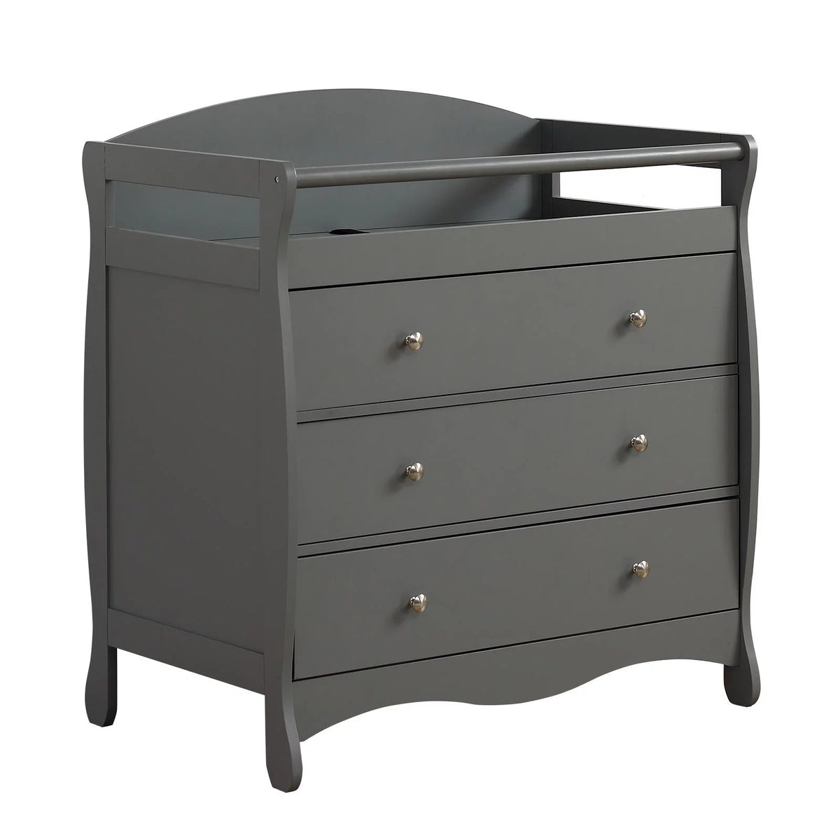 Gray 3 Drawer Changing Dresser F626