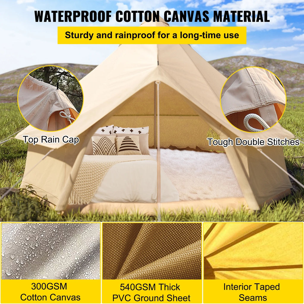 Waterproof Cotton Canvas Bell Tent A912