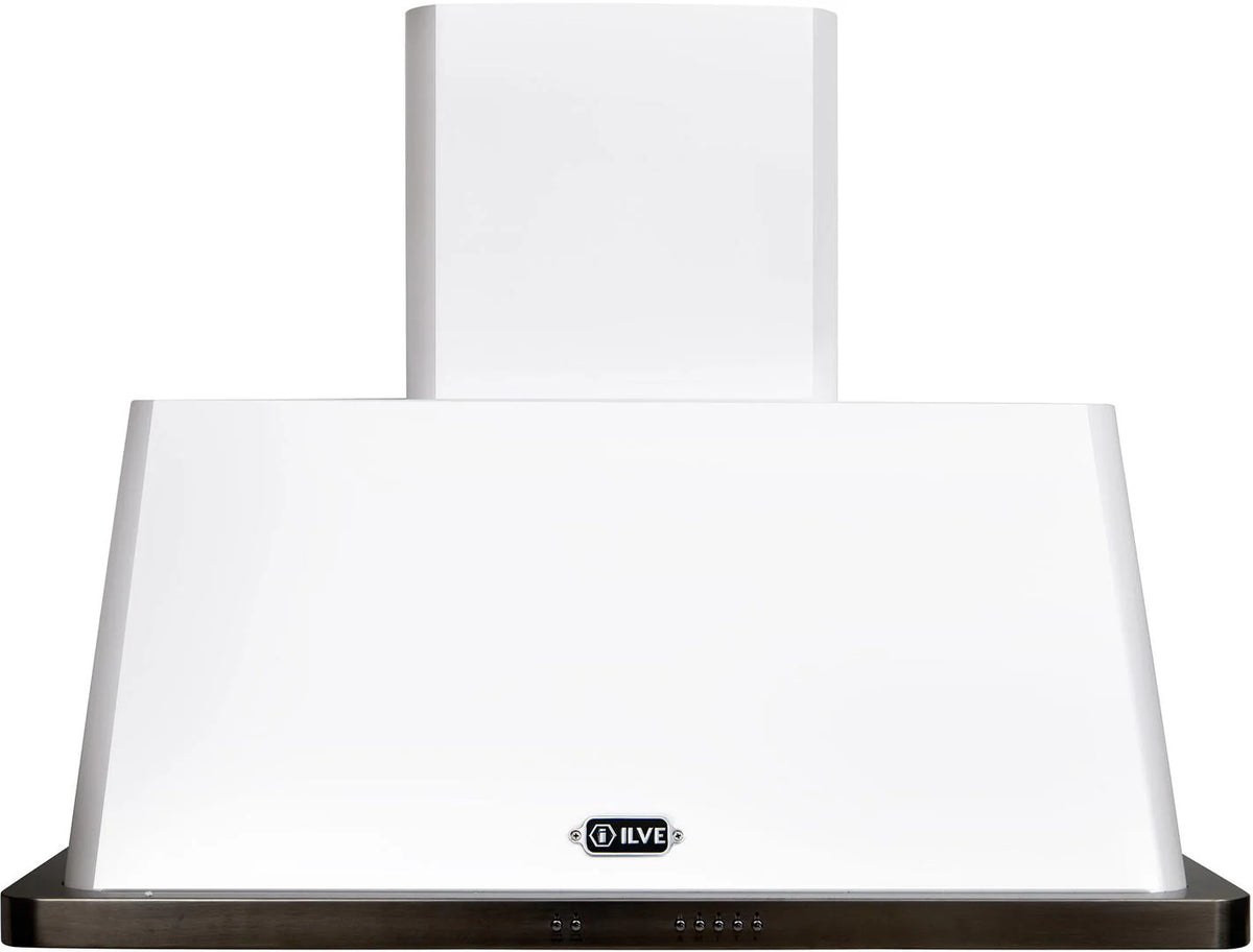 White 40 in. Wall Mount Range Hood with 600 CFM Blower K946